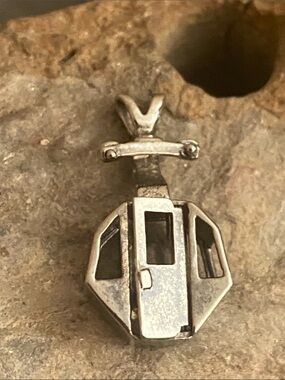 Vintage RAre Sterling Silver Ski Gondola Cable Articulated Car Charm